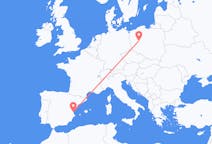 Vols de Poznań, Pologne pour Valence, Espagne
