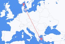 Flights from Parikia to Aalborg