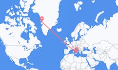 Flights from Qaarsut, Greenland to Catania, Italy
