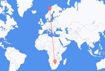 Flights from Gaborone, Botswana to Hemavan, Sweden