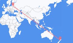 Flyg från Whanganui, Nya Zeeland till Vilnius, Litauen