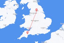 Flights from Exeter, the United Kingdom to Leeds, the United Kingdom