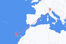 Flyrejser fra Santa Cruz De La Palma, Spanien til Verona, Italien