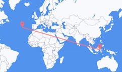 Flights from Palu, Indonesia to Terceira Island, Portugal
