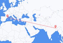 네팔 바드라푸르(메치)에서 출발해 스페인 지로나로(으)로 가는 항공편
