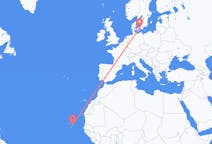 Flyg från Boa Vista (kommun i Brasilien, Roraima, lat 3,19, long -60,61) till Köpenhamn