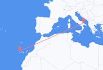 Flights from from Bari to Santa Cruz De La Palma
