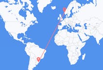 Flights from Porto Alegre, Brazil to Bergen, Norway