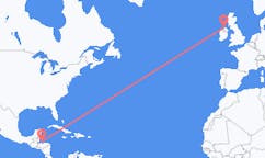 出发地 洪都拉斯出发地 烏提拉島前往北爱尔兰的德里的航班