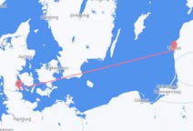 Loty z Sønderborg do Lipawy