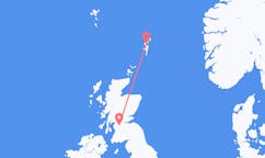 Flyreiser fra Glasgow, Skottland til Lerwick, Skottland