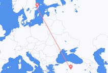 Flyreiser fra Kayseri, Tyrkia til Stockholm, Sverige