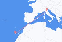 Flights from San Sebastián de La Gomera, Spain to Bologna, Italy