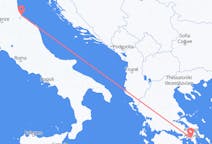 Flyreiser fra Athen, Hellas, til Rimini, Hellas