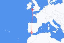 出发地 摩洛哥出发地 丹吉尔前往英格兰的紐奎的航班