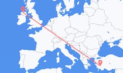 出发地 土耳其出发地 代尼茲利前往北爱尔兰的德里的航班