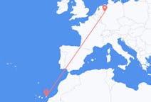 Flyreiser fra Ajuy, Spania til Münster, Tyskland
