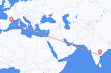 Flights from Vijayawada to Barcelona