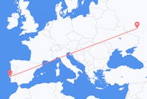 Fly fra Voronezj til Lissabon