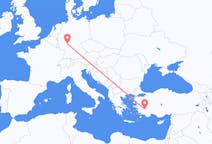 出发地 土耳其出发地 代尼茲利目的地 德国法兰克福的航班