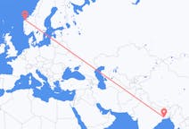 Flyrejser fra Kolkata, Indien til Ålesund, Norge