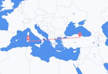 Loty z miasta Amasya do miasta Cagliari