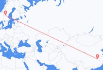 Flights from Wuhan, China to Sveg, Sweden