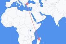 Flyreiser fra Antananarivo, Madagaskar til Izmir, Tyrkia