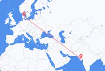 Flights from Rajkot, India to Aarhus, Denmark