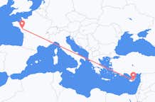 Flights from Larnaca to Nantes