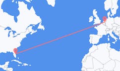 Flyrejser fra Melbourne, USA til Eindhoven, Holland