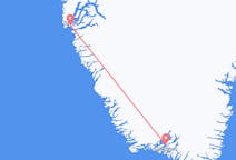 그린란드발 누크, 그린란드행 나르사크 항공편