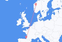 Loty z Sogndal w Norwegii do Biarritz we Francji
