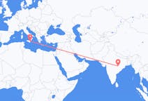 Flights from Raipur, India to Catania, Italy