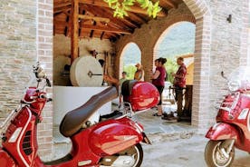 Saboreie os sabores da excursão de scooter Vespa de Corfu