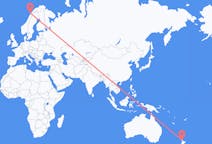 Fly fra Auckland til Svolvær