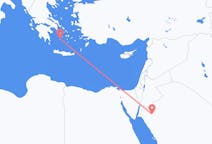 Flights from from Tabuk to Milos