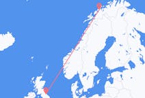 Flights from Tromsø, Norway to Durham, England, the United Kingdom