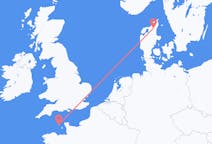 Loty z Aalborg w Danii do Guernsey w Guernsey