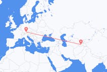 Flyg från Dusjanbe, Tadzjikistan till München, Tyskland