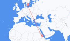 Flights from Shire, Ethiopia to Bornholm, Denmark