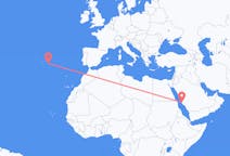 Flyreiser fra Jidda, Saudi-Arabia til Ponta Delgada, Portugal