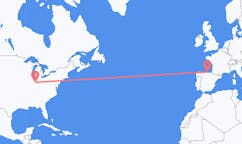 Flyg från Indianapolis, USA till Santander, Spanien