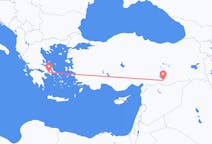 Flyreiser fra Sanliurfa, Tyrkia til Athen, Hellas