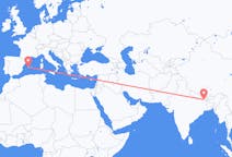Flyreiser fra Biratnagar, til Palma