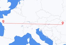 出发地 罗马尼亚从 克卢日纳波卡目的地 法国南特的航班