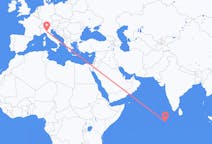 Flights from Kudahuvadhoo, Maldives to Parma, Italy