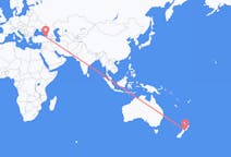 Flyg från Wellington, Nya Zeeland till Trabzon, Turkiet