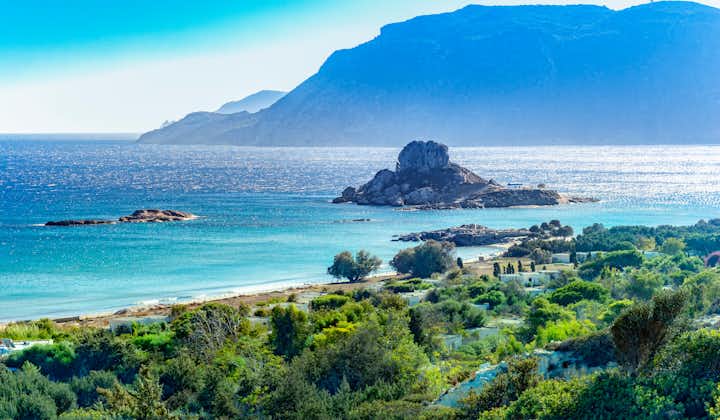 Photo of Kos island, Greece, coast view of Kefalos village.