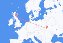 Vluchten van Lviv, Oekraïne naar Edinburgh, Schotland